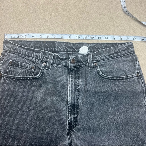 Levi's 560 Jeans 38x32 Mens Loose Fit Straight Leg Black 36x28 Actual Vtg USA - Picture 4 of 7